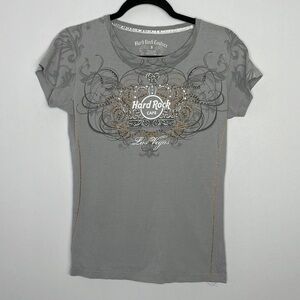 Hard Rock Cafe Las Vegas embellished baby tee